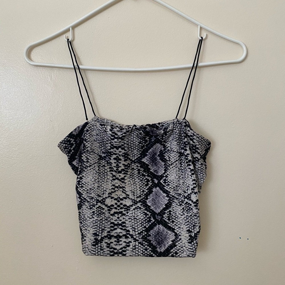 Snake Skin Crop Top